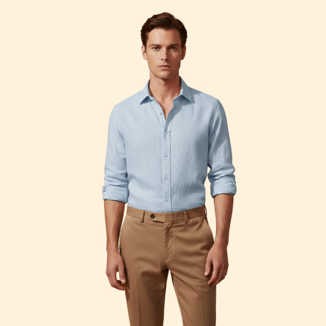 Men's Casual Linen Shirt