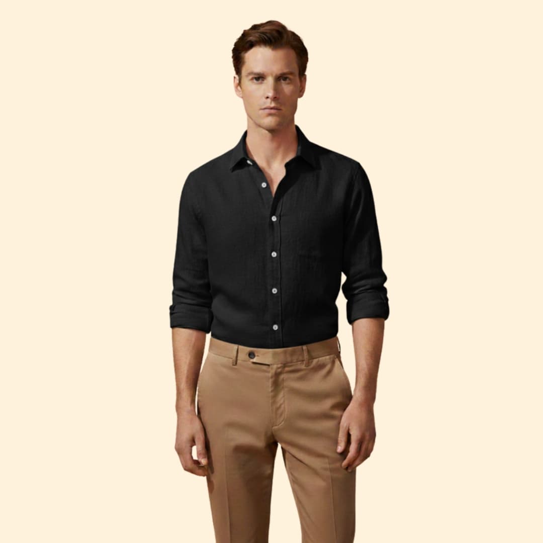 Men's Casual Linen Shirt