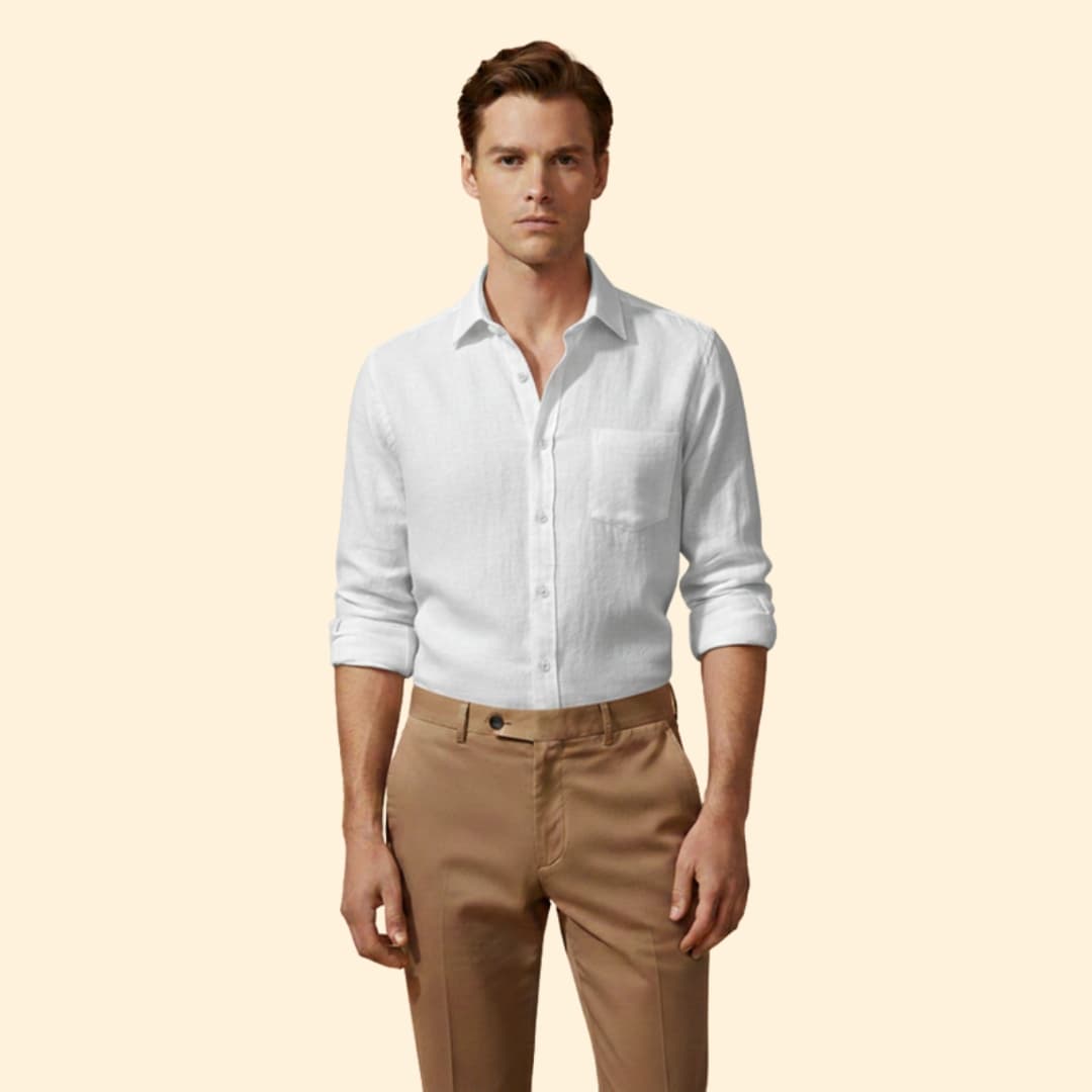 Men's Casual Linen Shirt