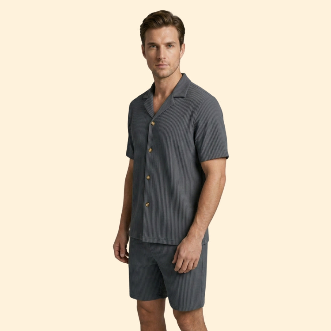 Men's Casual Shirt Set