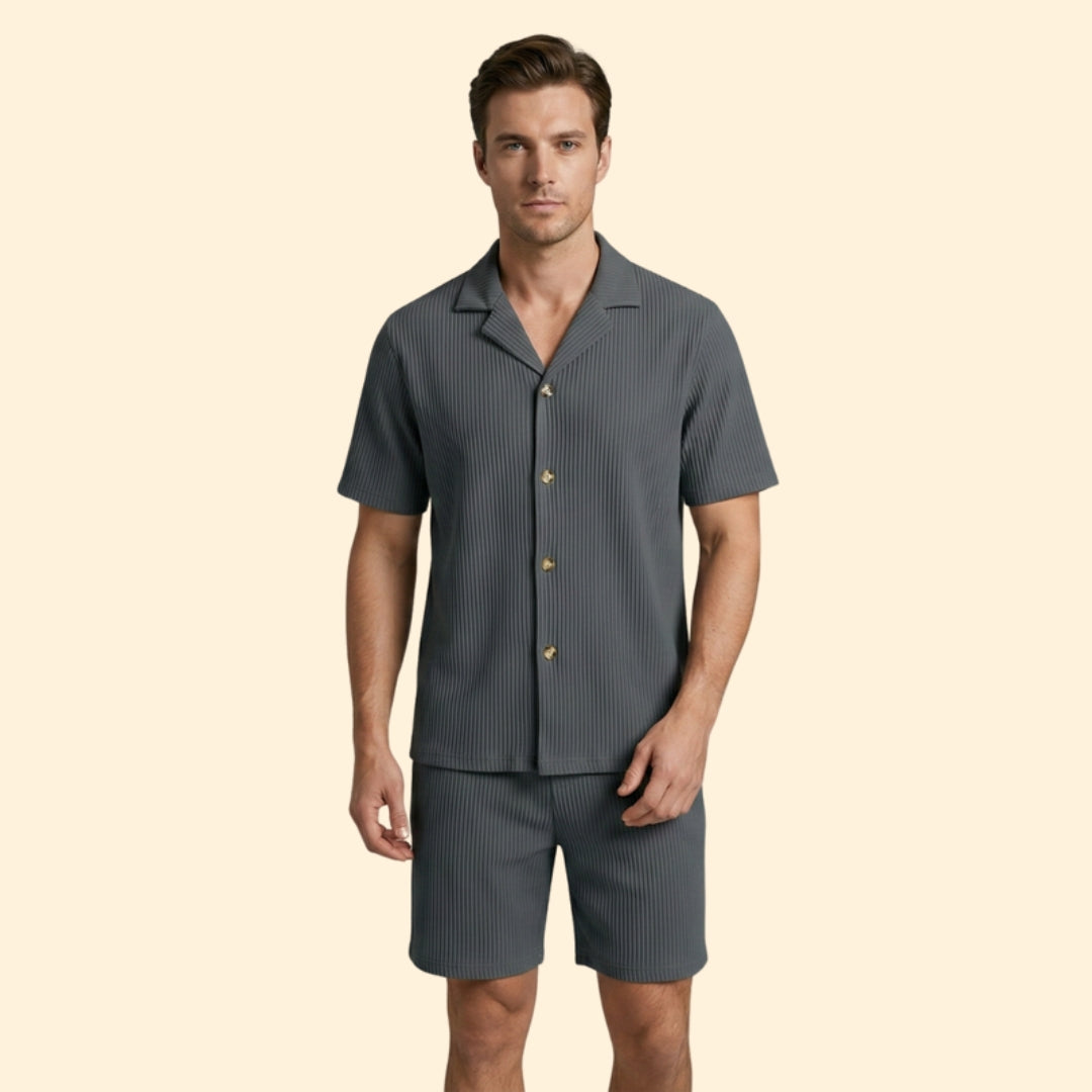 Men's Casual Shirt Set
