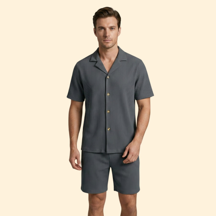 Men's Casual Shirt Set