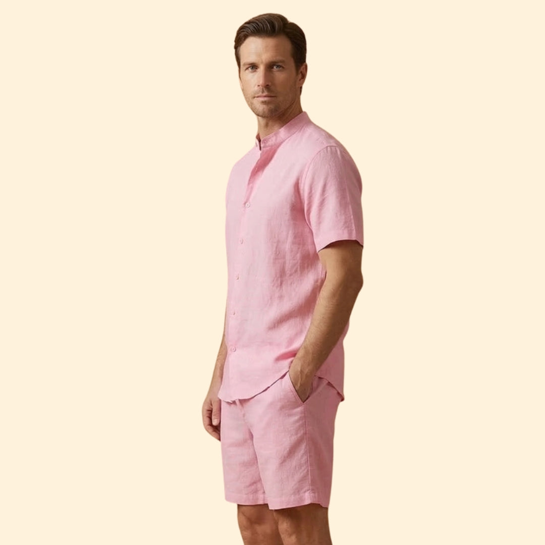 Men's Casual Shirt & Shorts Set