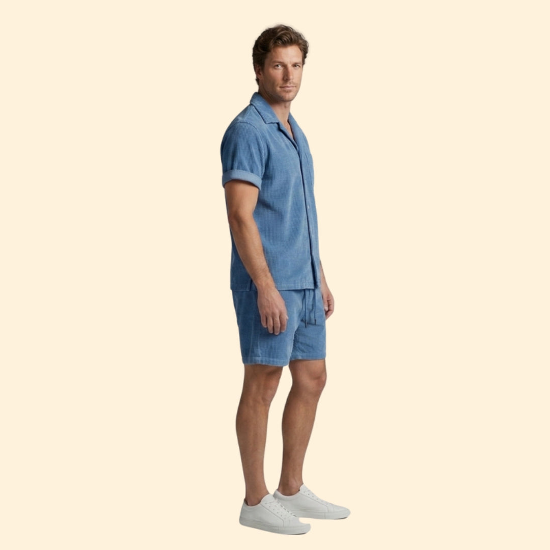 Men’s Casual Shirt & Shorts Set