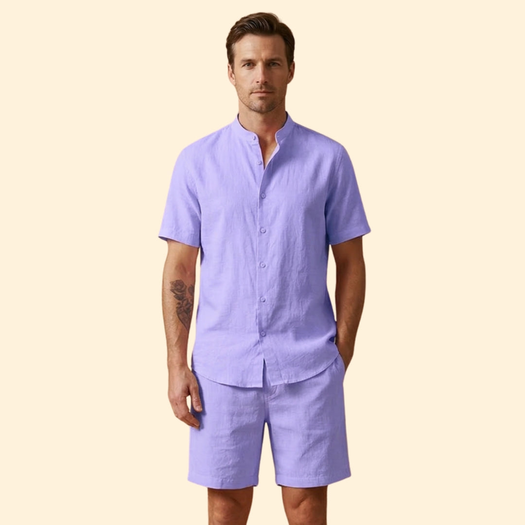 Men's Casual Shirt & Shorts Set