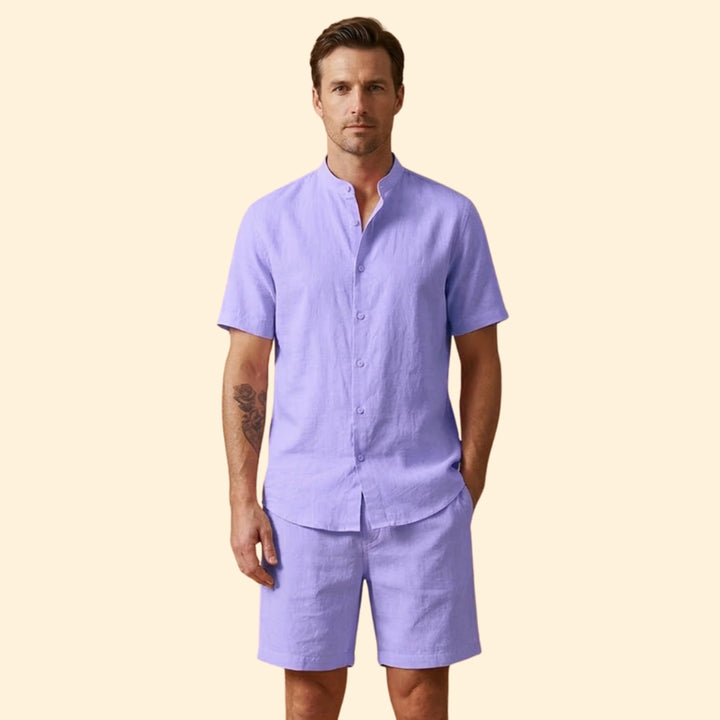 Men's Casual Shirt & Shorts Set