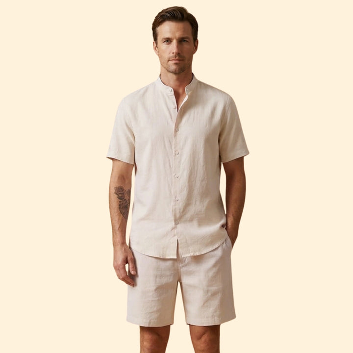 Men's Casual Shirt & Shorts Set