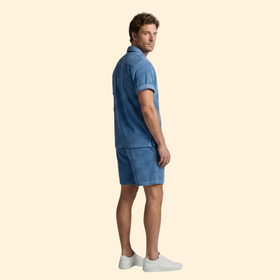 Men’s Casual Shirt & Shorts Set