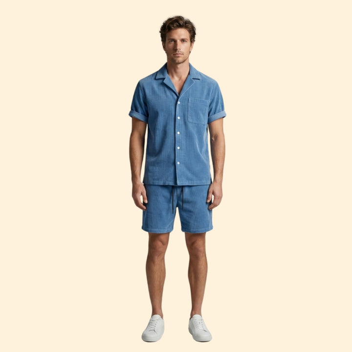 Men’s Casual Shirt & Shorts Set