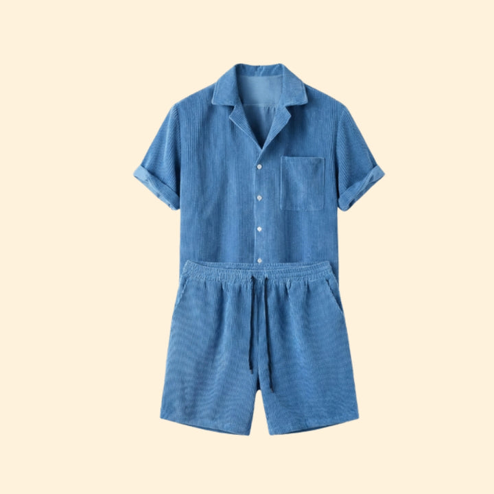 Men’s Casual Shirt & Shorts Set