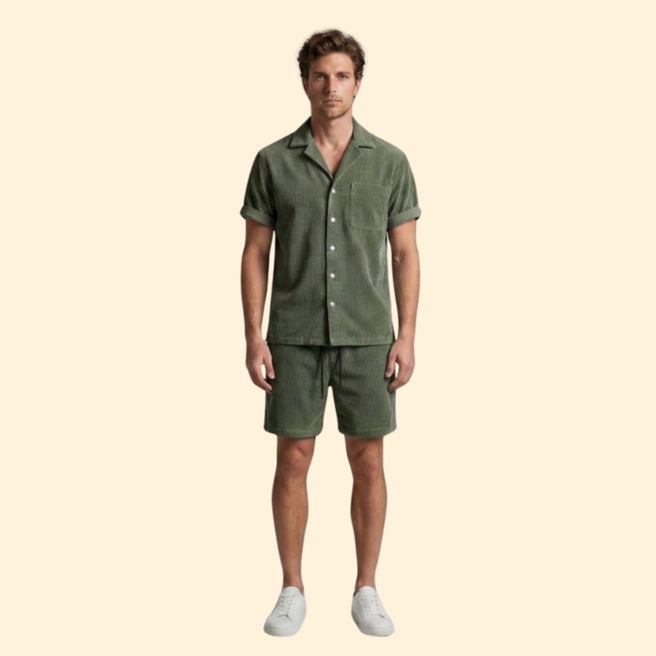 Men’s Casual Shirt & Shorts Set