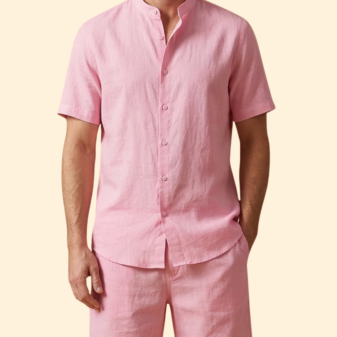 Men's Casual Shirt & Shorts Set