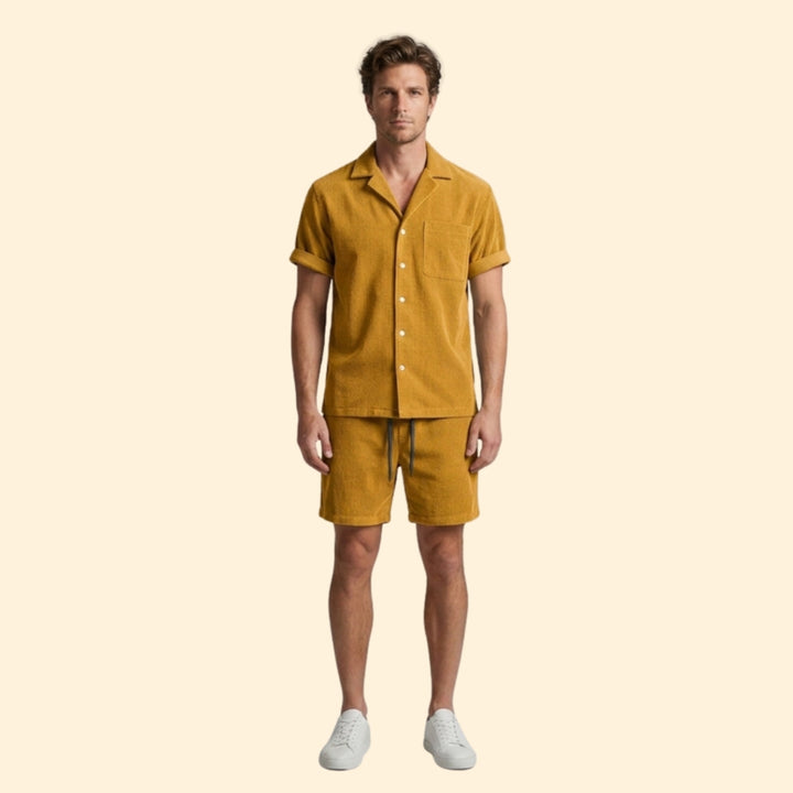 Men’s Casual Shirt & Shorts Set