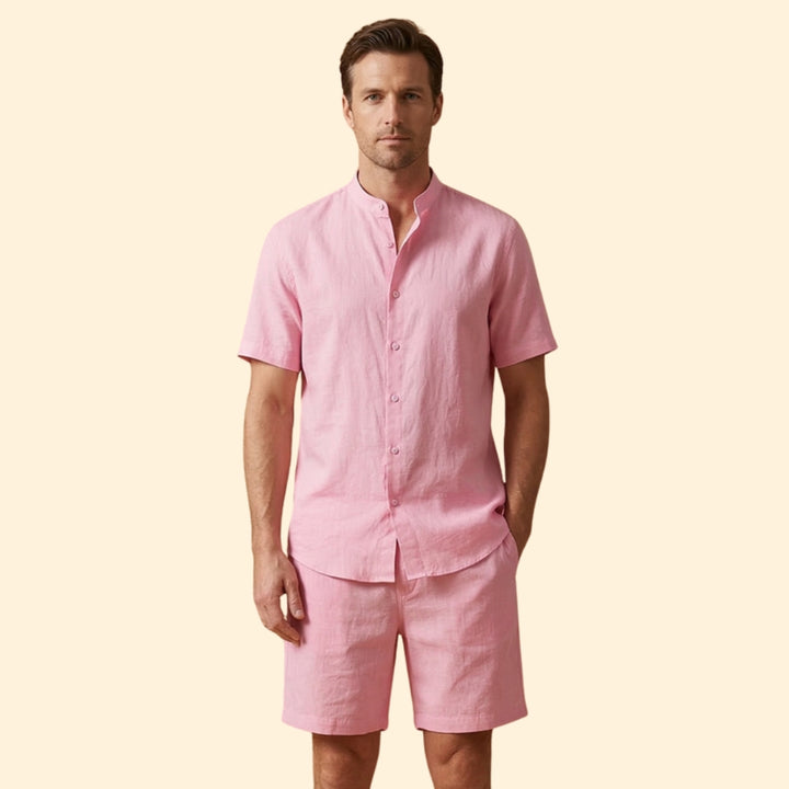 Men's Casual Shirt & Shorts Set
