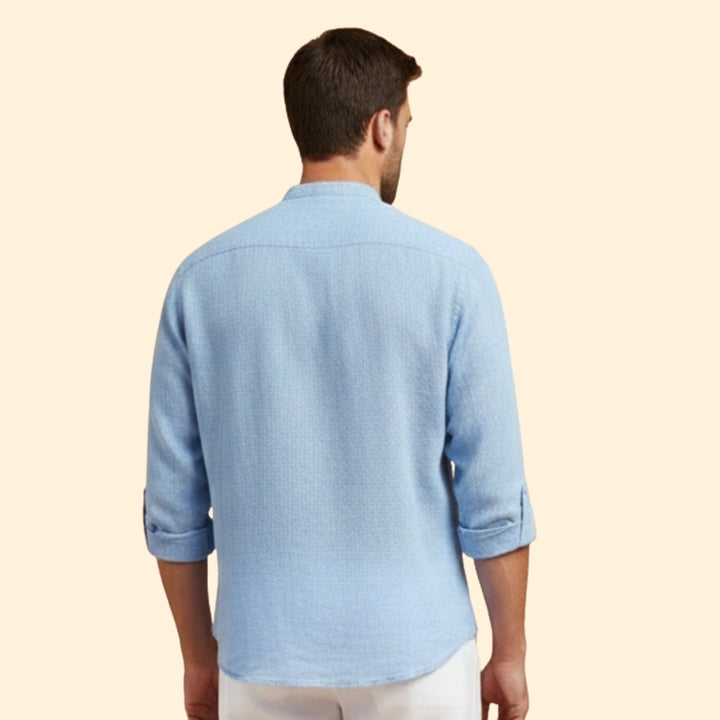 Men's Classic Henley Button-Up