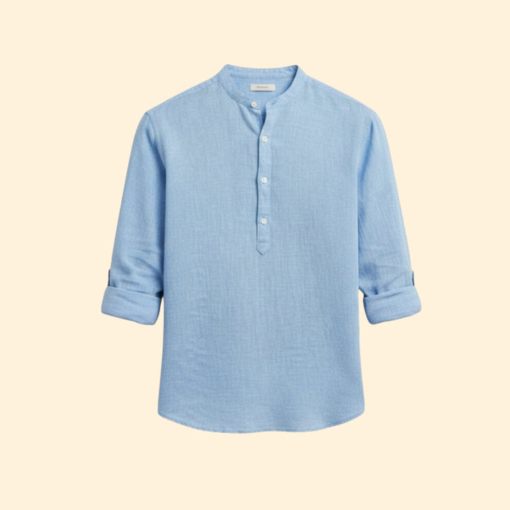 Men's Classic Henley Button-Up