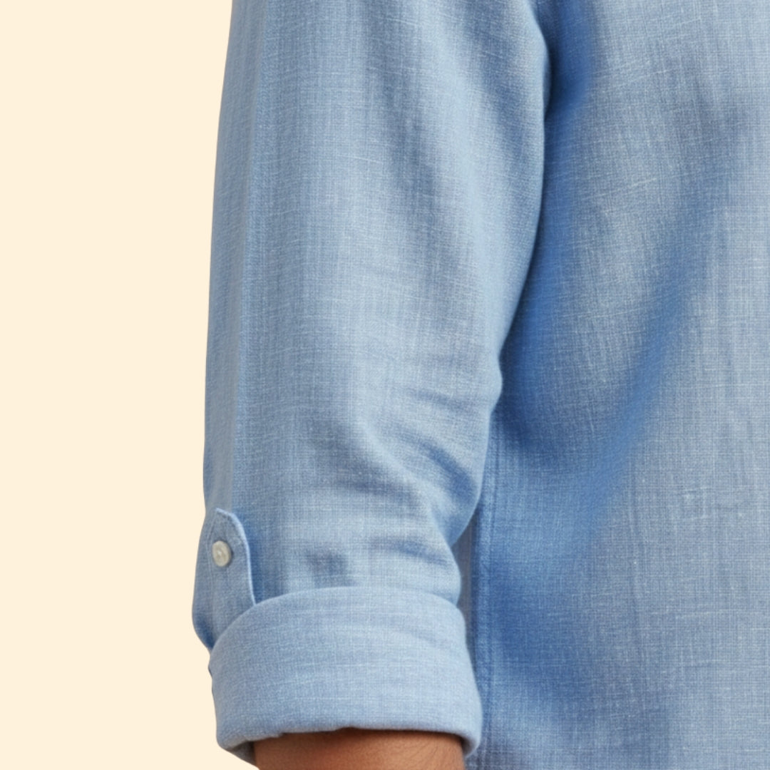 Men's Classic Henley Button-Up