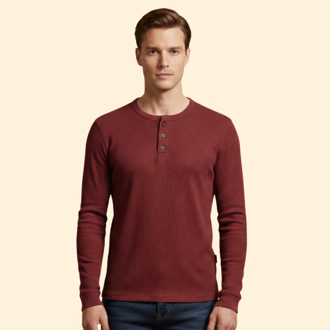 Men's Classic Henley Shirt