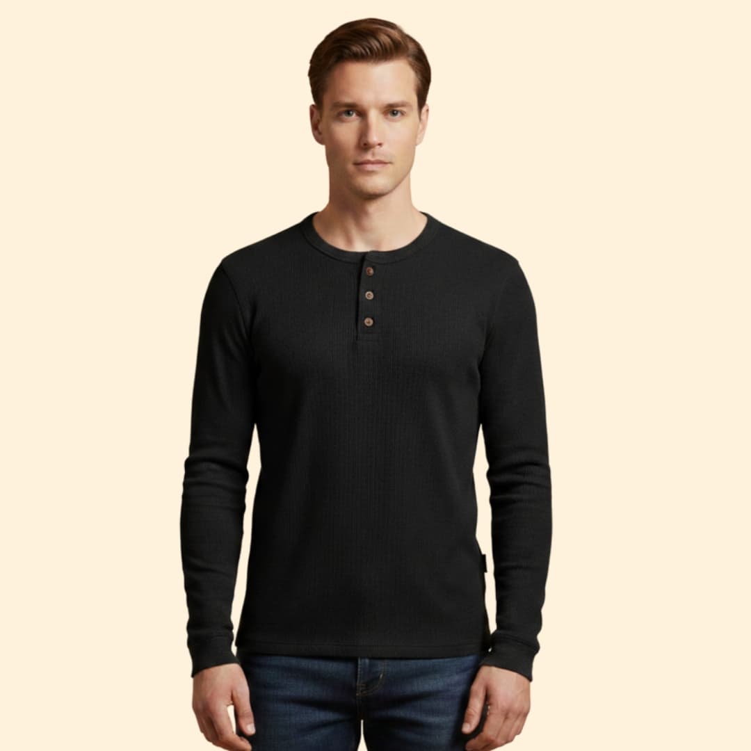 Men's Classic Henley Shirt