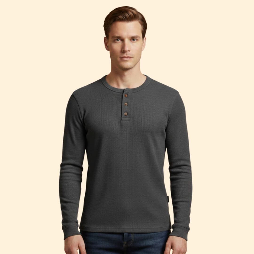 Men's Classic Henley Shirt