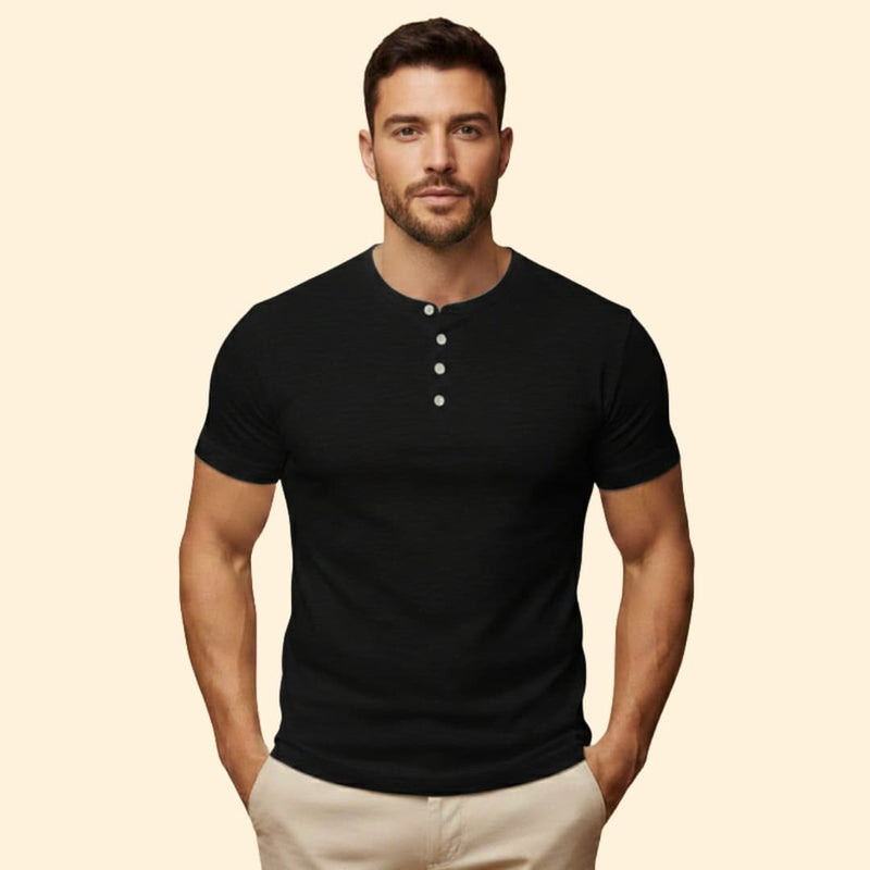 Men's Classic Henley Tee