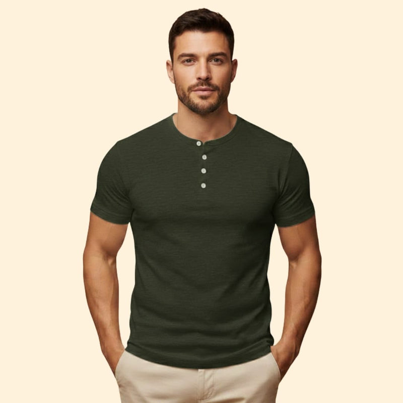 Men's Classic Henley Tee