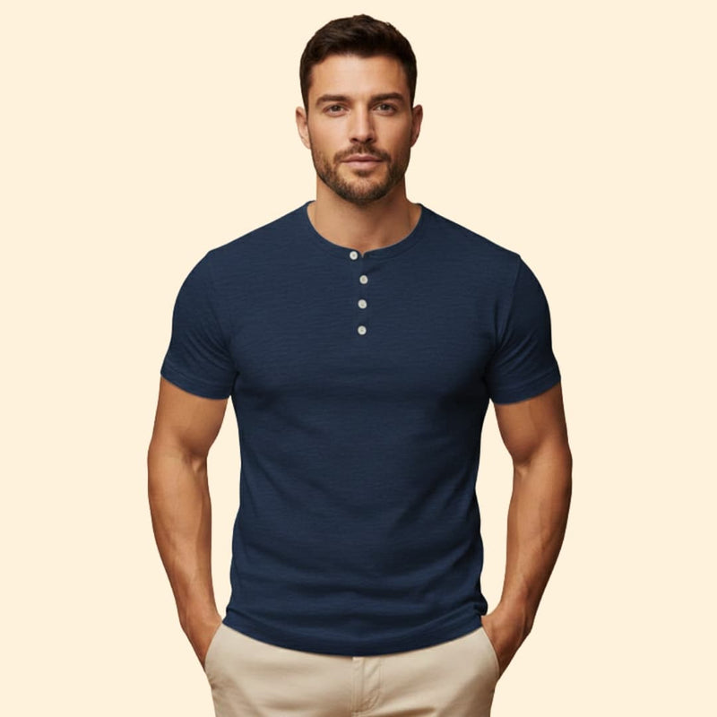 Men's Classic Henley Tee