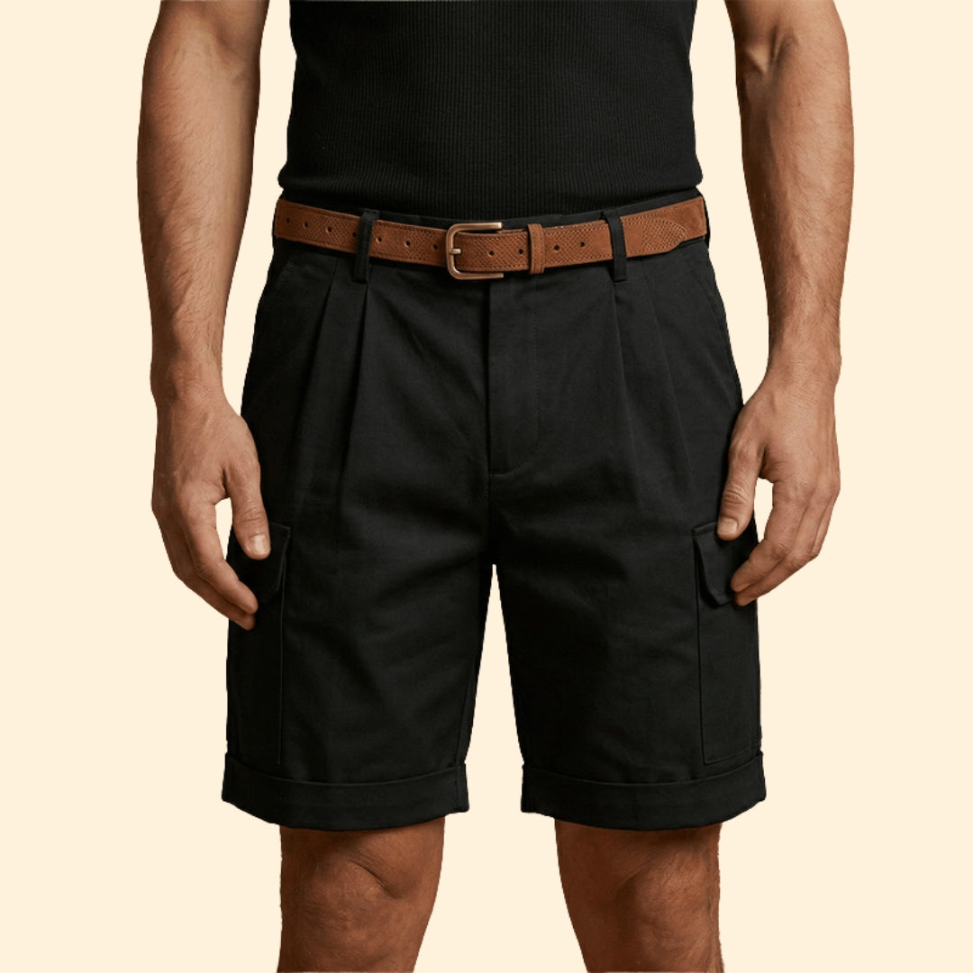 Men’s Classic Pleat Cargo Shorts