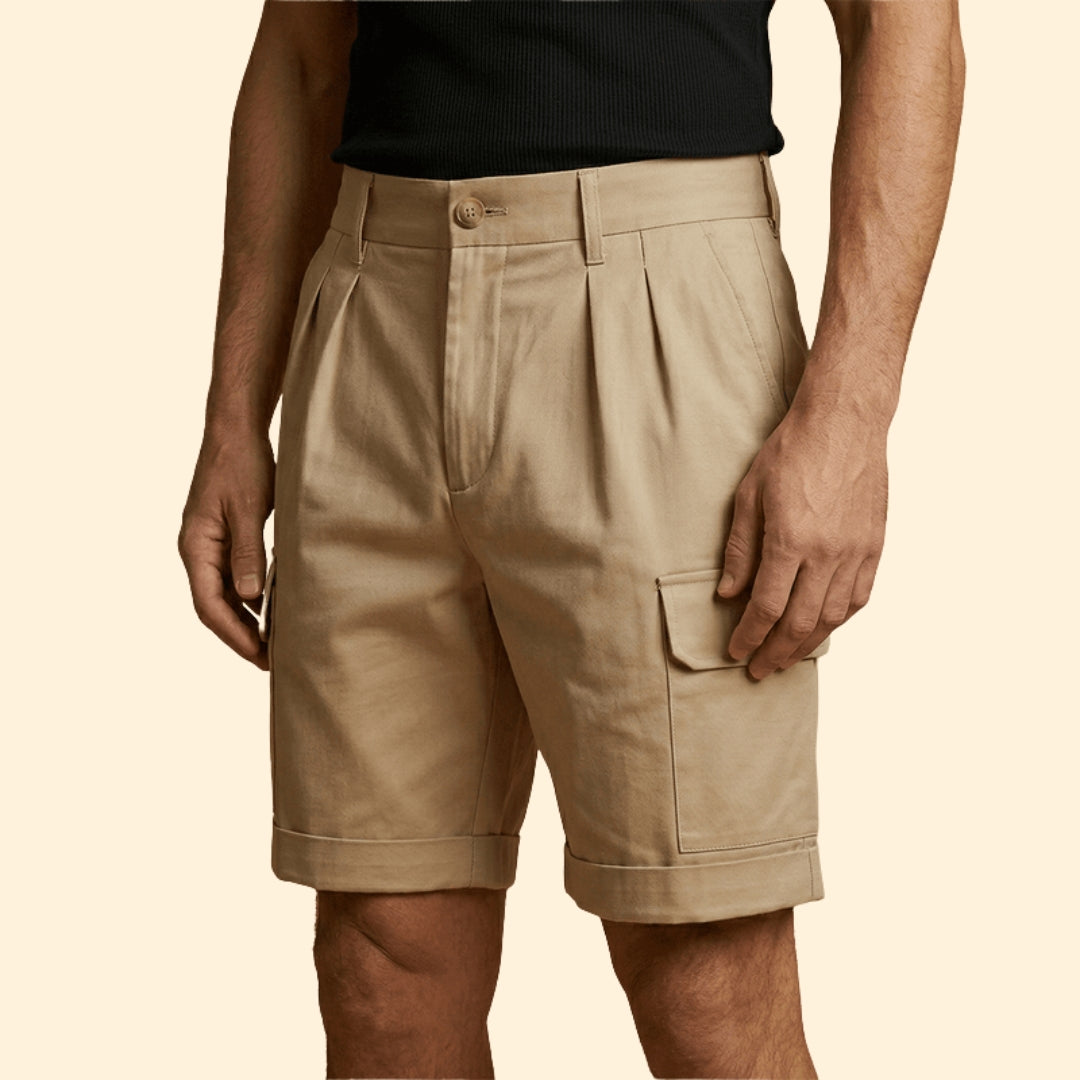 Men’s Classic Pleat Cargo Shorts