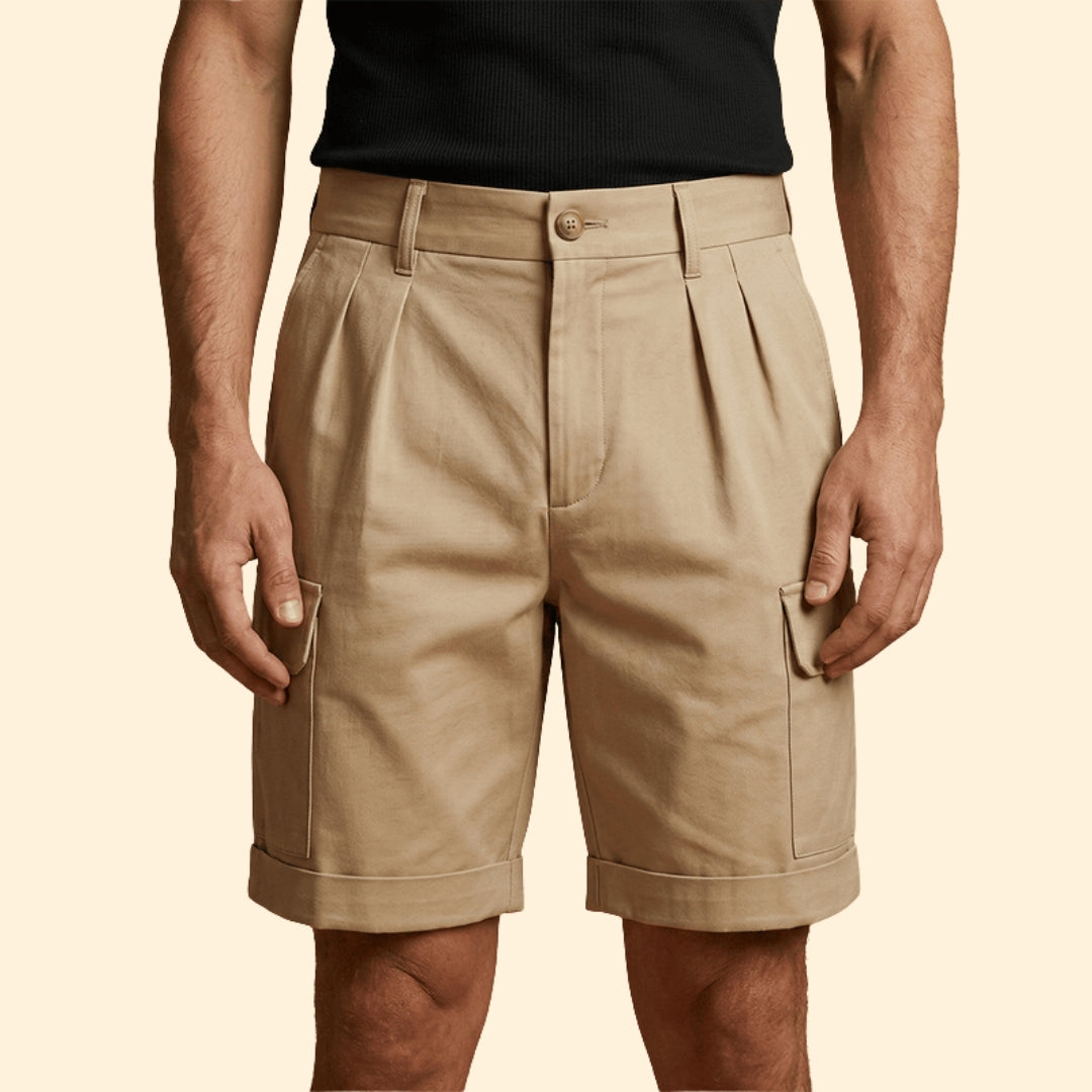 Men’s Classic Pleat Cargo Shorts