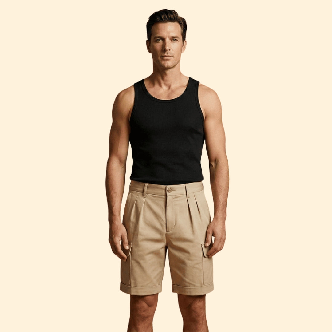 Men’s Classic Pleat Cargo Shorts