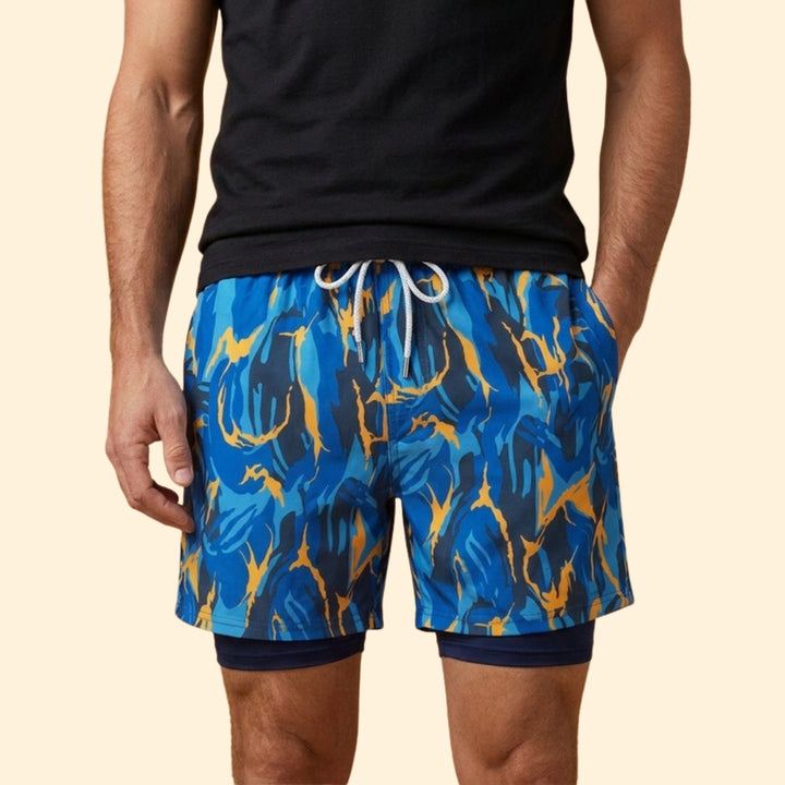 Men's Coastal Print Swim Shorts