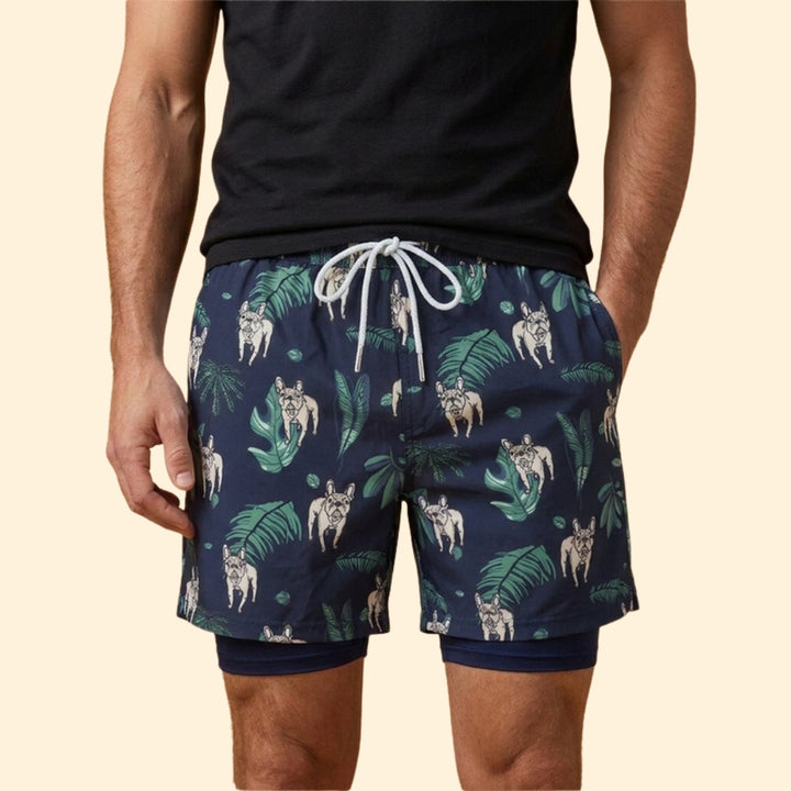 Men's Coastal Print Swim Shorts
