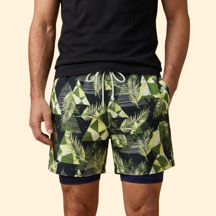 Men's Coastal Print Swim Shorts