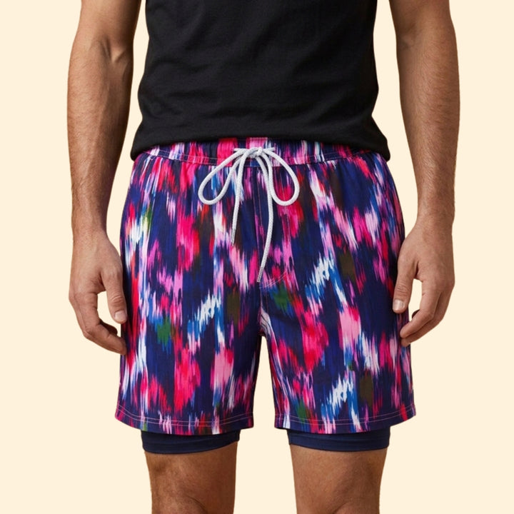 Men's Coastal Print Swim Shorts