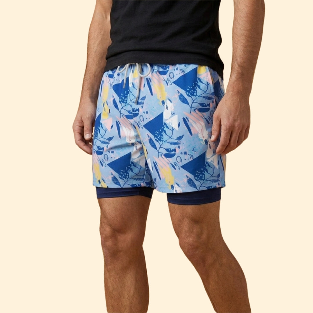 Men's Coastal Print Swim Shorts