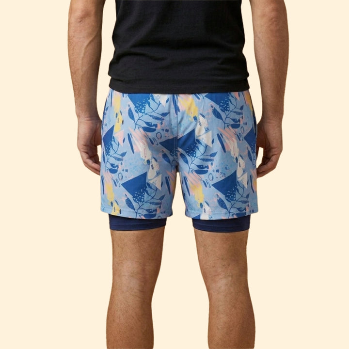 Men's Coastal Print Swim Shorts