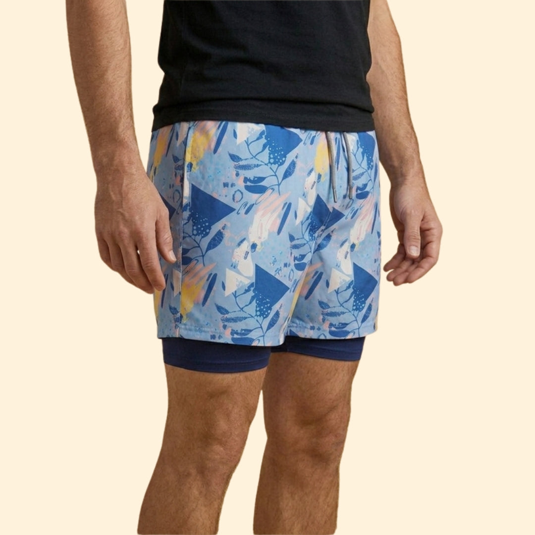Men's Coastal Print Swim Shorts