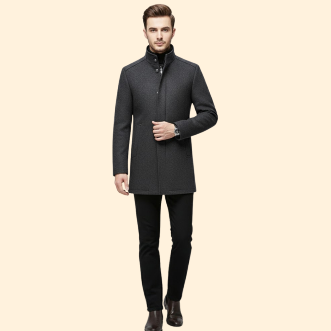 Classic Stand Up Collar Coat