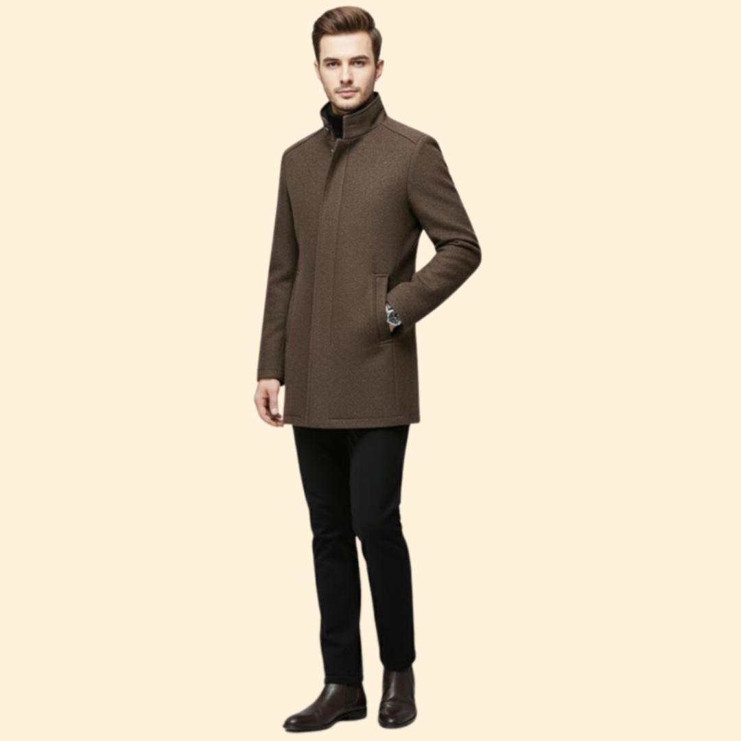 Classic Stand Up Collar Coat