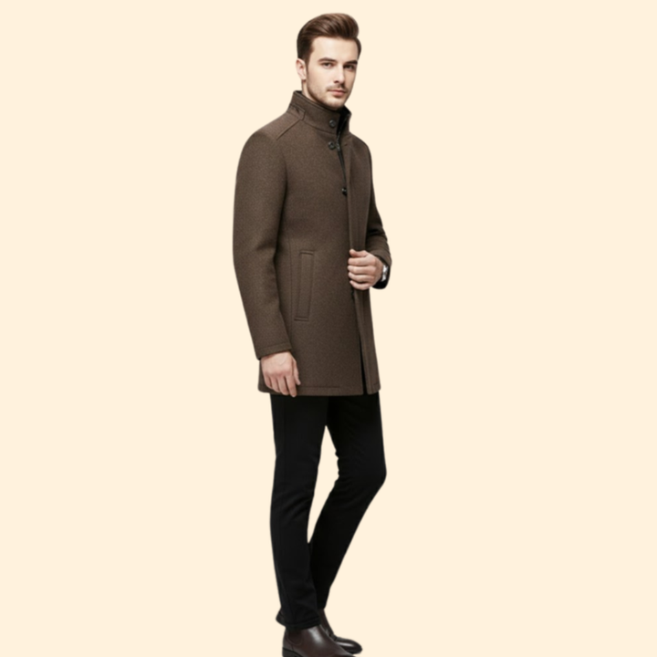 Classic Stand Up Collar Coat
