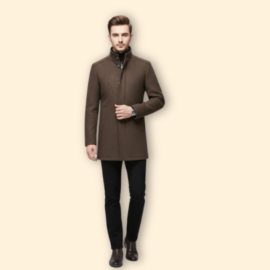 Classic Stand Up Collar Coat