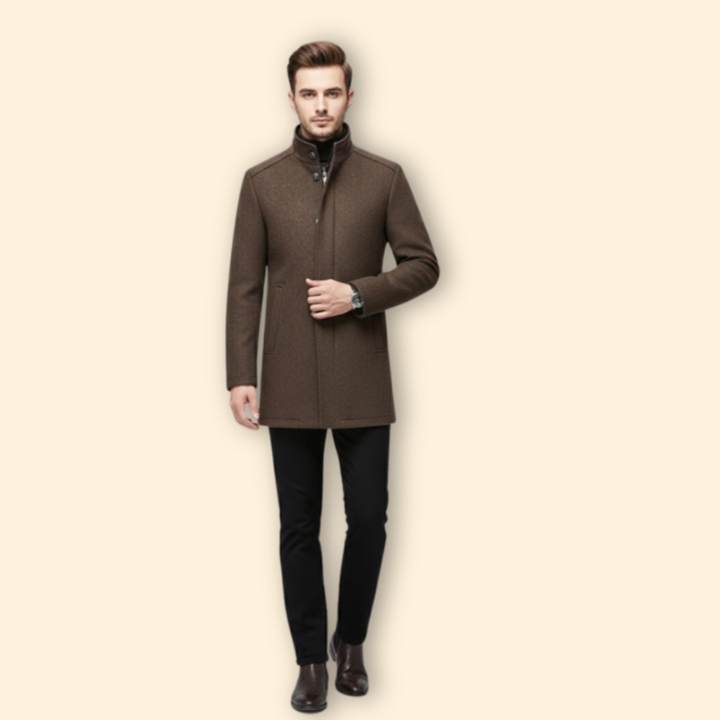 Classic Stand Up Collar Coat