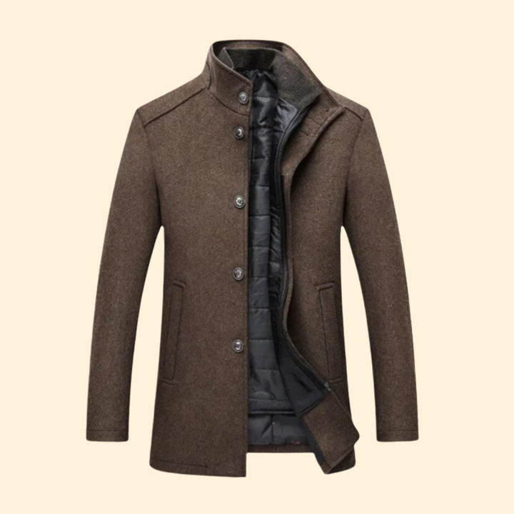 Classic Stand Up Collar Coat