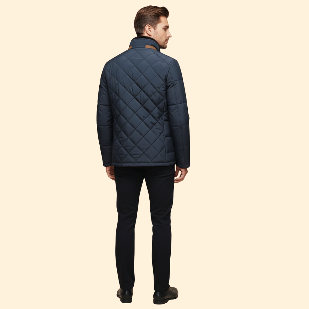 Men’s Coat with Standing Collar
