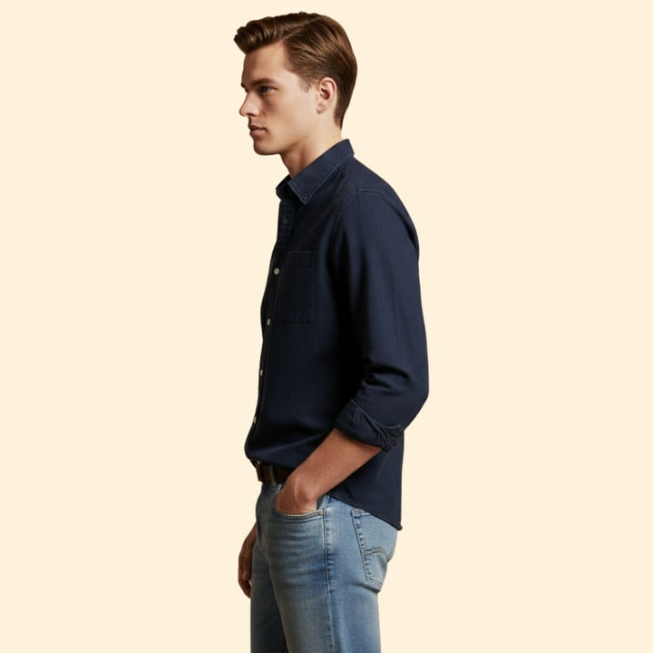 Men's Essential Button-Up Shirt