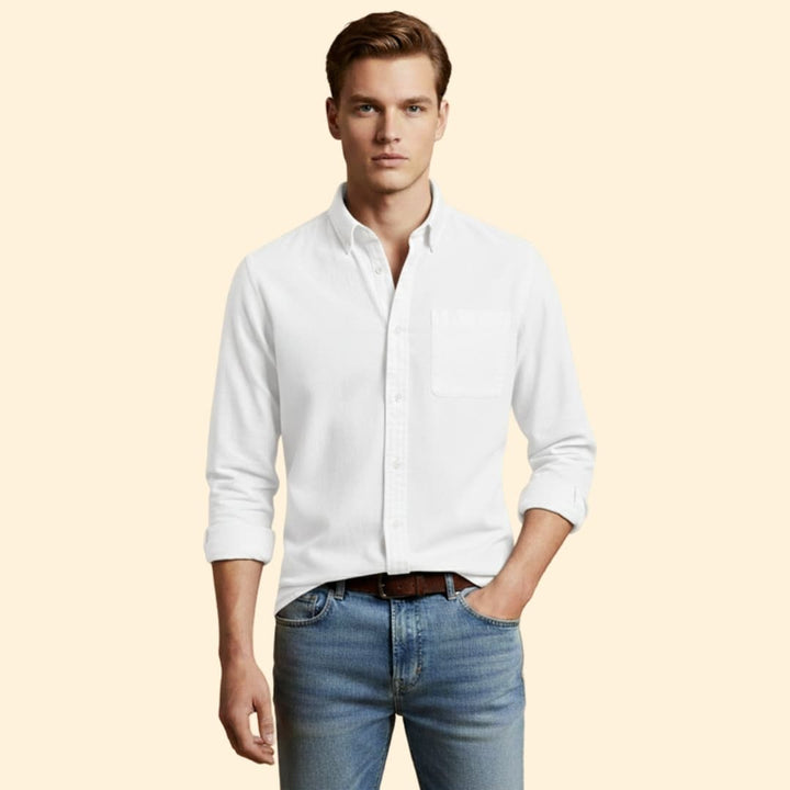 Men's Essential Button-Up Shirt