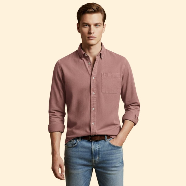 Men's Essential Button-Up Shirt