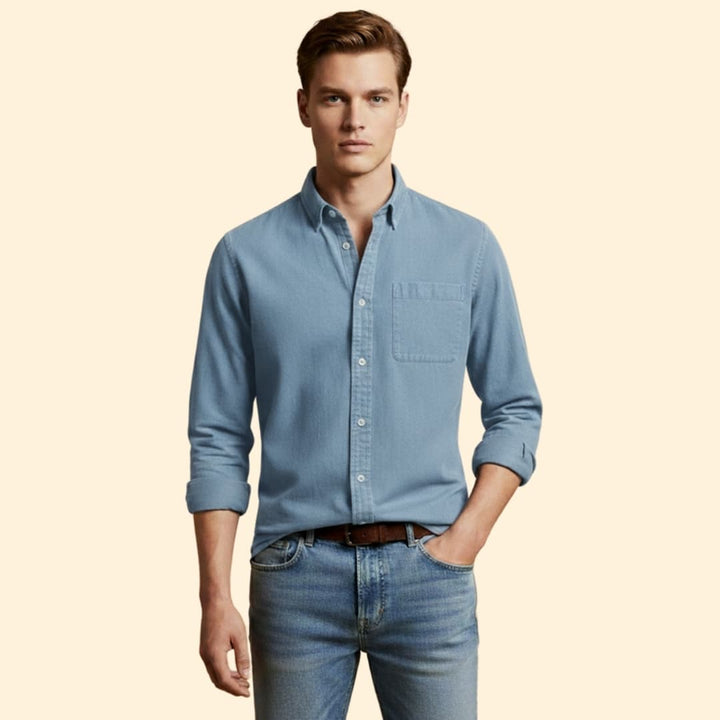 Men's Essential Button-Up Shirt
