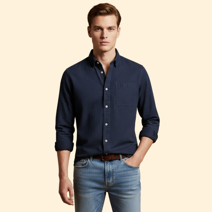 Men's Essential Button-Up Shirt